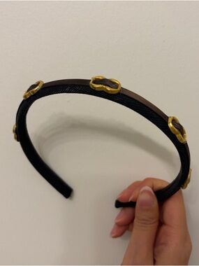 French chic Headband with Gold Accents - Women's vintage